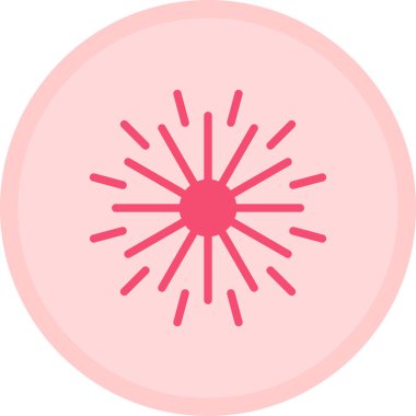 Şirin pembe bir çiçeğin vektör çizimi.