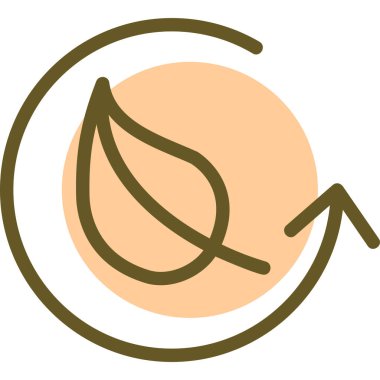 Yaprak ağ simgesi, basit tasarım illüstrasyonu