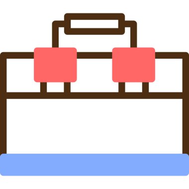 bagaj. Web simgesi basit illüstrasyon