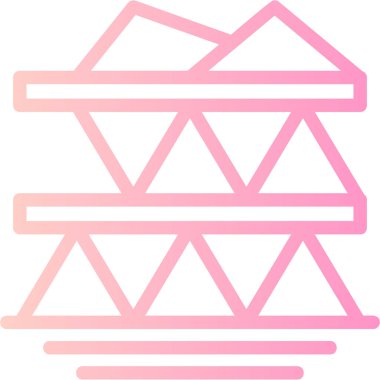 Köprü simgesi vektör illüstrasyonu