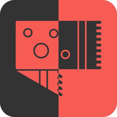 robot. Web simgesi basit illüstrasyon