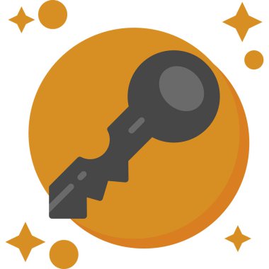 Anahtar. Web simgesi basit illüstrasyon