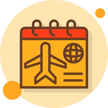 seyahat simgesi vektör çizimi