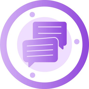 Sohbet simgesi vektör illüstrasyonu