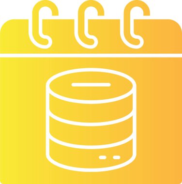 veritabanı simgesi, vektör illüstrasyonu basit tasarım