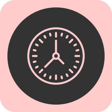 Saat simgesinin vektör illüstrasyonu