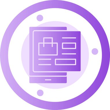 Belge. Web simgesi basit illüstrasyon