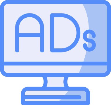 reklam reklam pazarlama simgesi - taslak biçimi