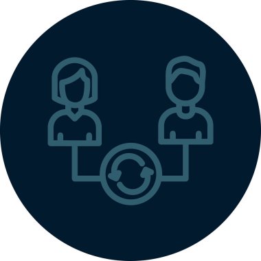 İş ve finans simgesinin vektör illüstrasyonu