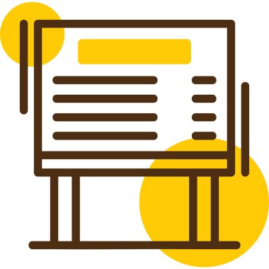 Bir kitap simgesinin vektör illüstrasyonu