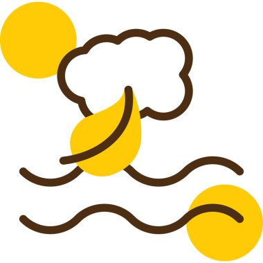 Bulut. Web simgesi basit illüstrasyon