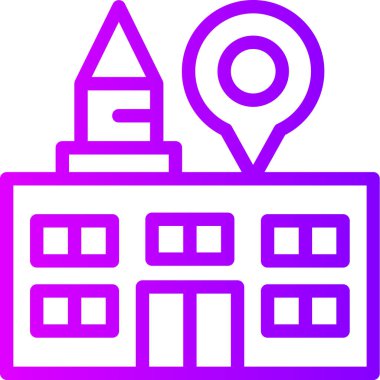 Harita. Web simgesi basit illüstrasyon