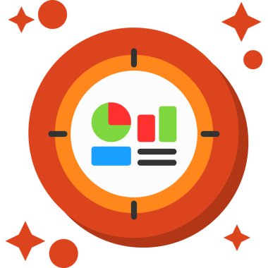 iş grafiği düz simgesi düz biçimli