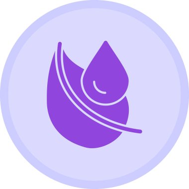 Yaprak. Web simgesi basit illüstrasyon