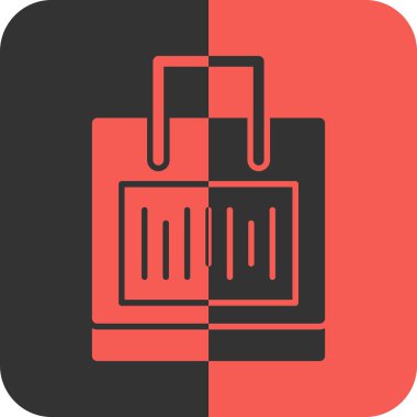 çanta alışverişi ekommerce simgesi - taslak biçimi