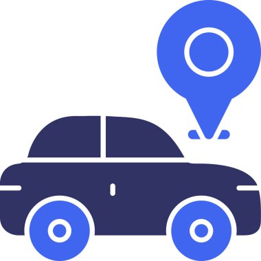 Taksiyle. Web simgesi basit illüstrasyon