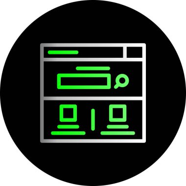 Web tasarım vektörü simgesi