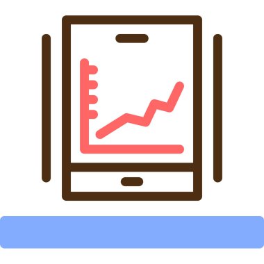 analitik grafik vektör simgesi