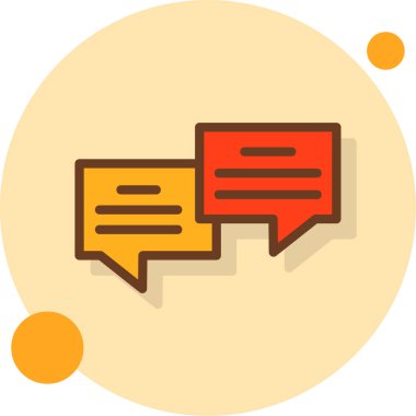 Mesaj var. Web simgesi basit illüstrasyon