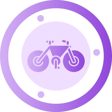 Bisiklet. Web simgesi basit illüstrasyon