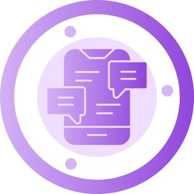 Sohbet simgesi vektör illüstrasyonu