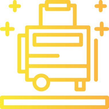 Otobüs. Web simgesi basit illüstrasyon