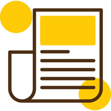 Kalemle bir kağıdın vektör illüstrasyonu