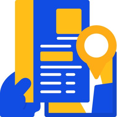 belge simgesi vektör illüstrasyonu