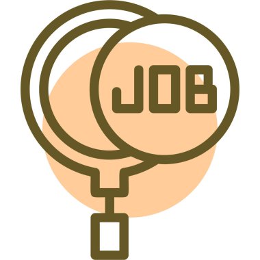 İş. Web simgesi basit illüstrasyon