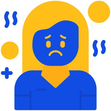 Üzgün yüzlü üzgün bir adam. Maskeli üzgün adam.