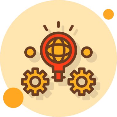 genel dişli ikon vektör illüstrasyonu