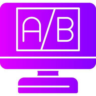 Bir b simgesinin vektör illüstrasyonu