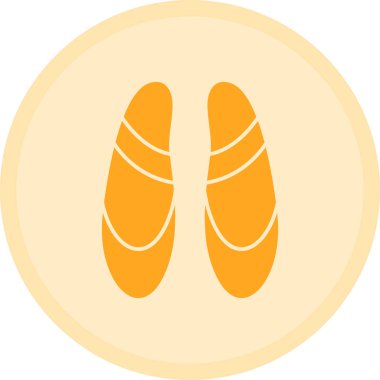 Uzun turuncu bir simgenin gösterimi