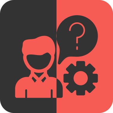 iş adamı simgesi düz stil