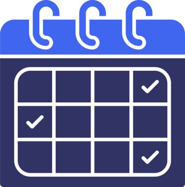 Takvim. Web simgesi basit illüstrasyon