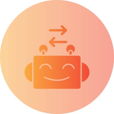 Bir robotun vektör çizimi