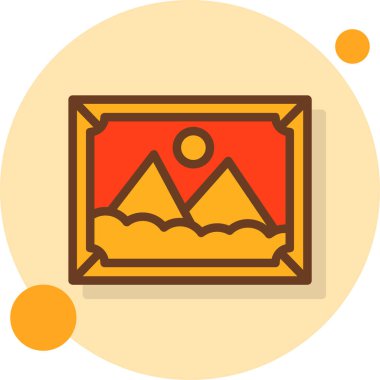 harita düz simgesi, vektör illüstrasyonu