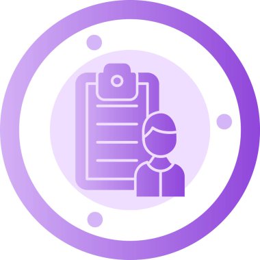 Bir belge simgesinin vektör illüstrasyonu