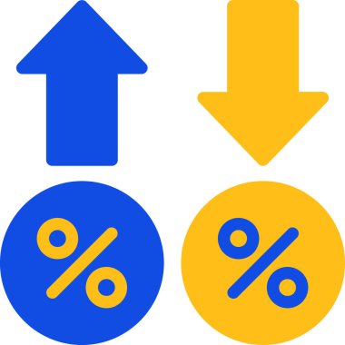 Yüzde yüz. Web simgesi basit illüstrasyon