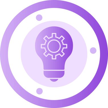 Ampul. Web simgesi basit illüstrasyon