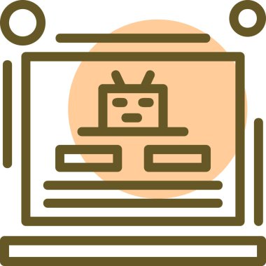 Web simgesi, vektör illüstrasyonu