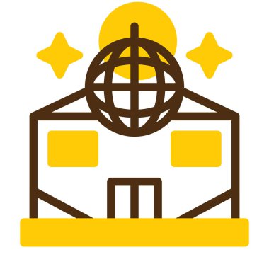 Bir araba simgesinin vektör illüstrasyonu