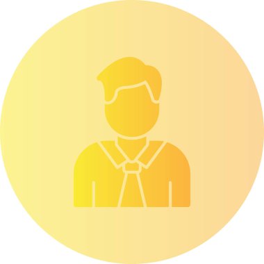 İş adamı. Web basit illüstrasyonu