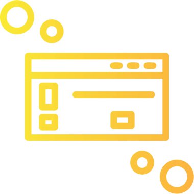 bilgisayar ekranı simgesi, vektör illüstrasyonu