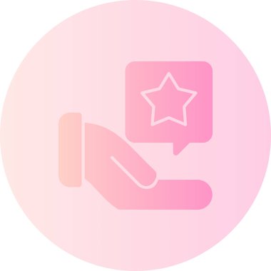 el ele tutuşan yıldız vektör illüstrasyonu