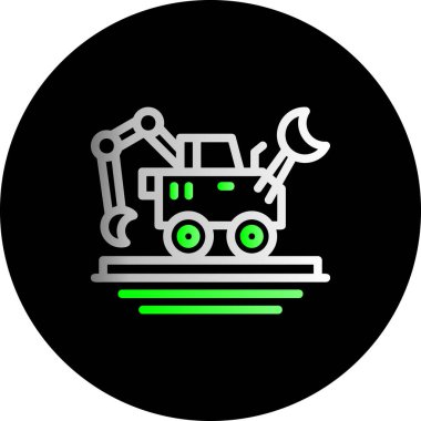 Modern oto tamir simgesinin vektör illüstrasyonu