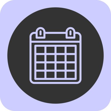 Takvim simgesi, vektör illüstrasyonu basit tasarım