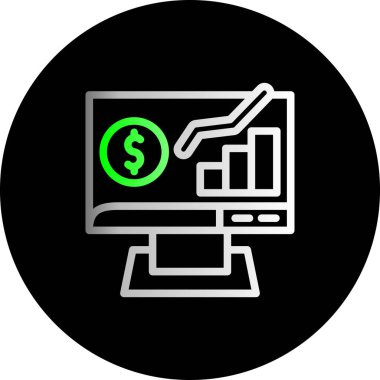 Dolar simgesi, vektör illüstrasyonu