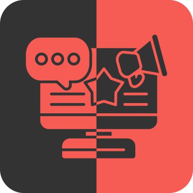 reklam tanıtım simgesi tam taslak biçiminde