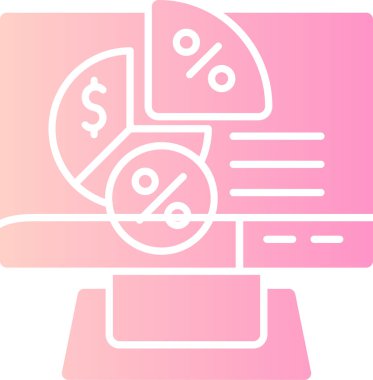 İndirim. Web simgesi basit illüstrasyon